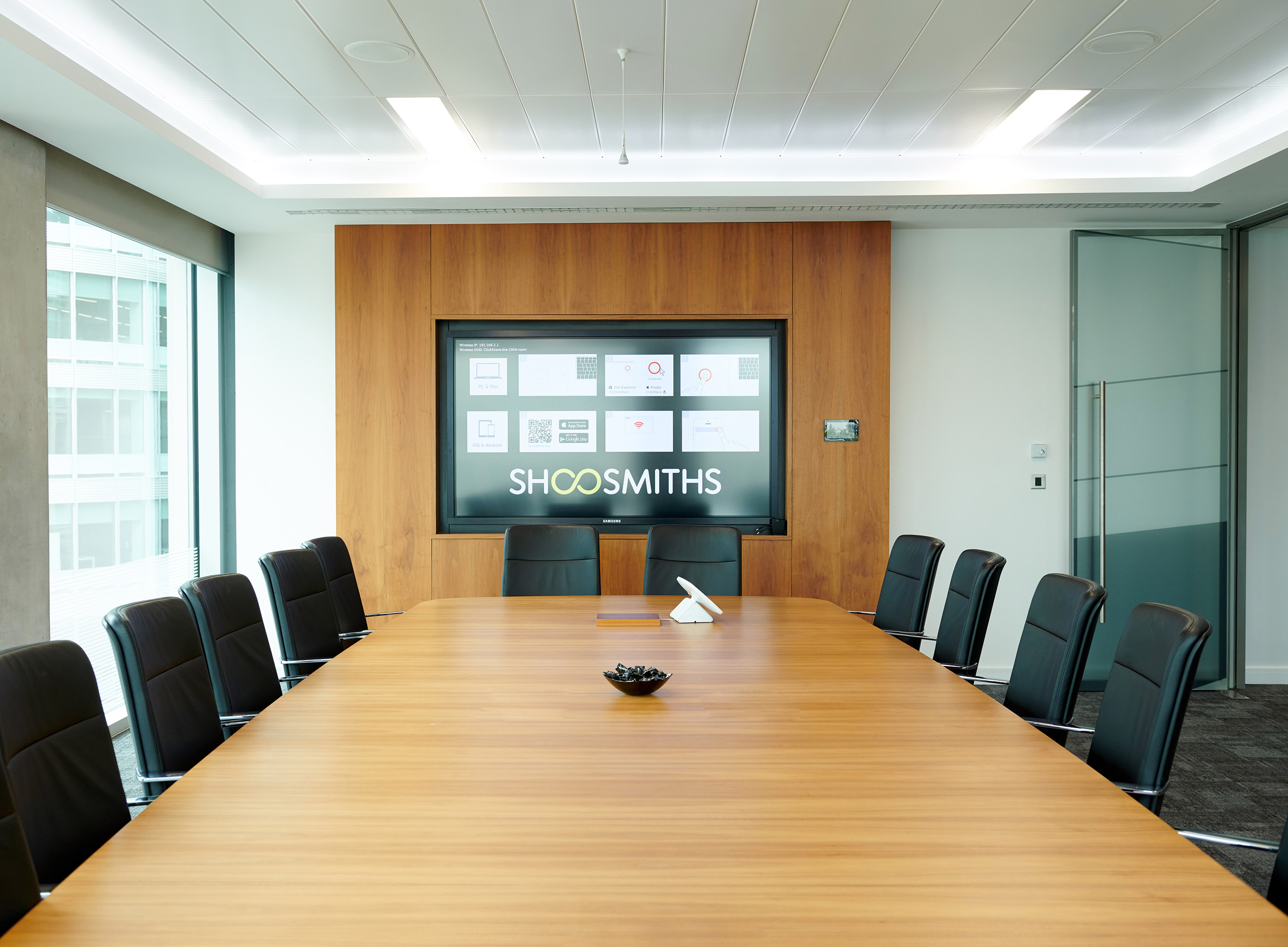 Shoosmiths – Best Recruiter - National/Large Regional Firm | Boardroom Meeting Room